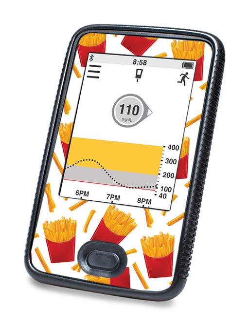 French Fries Designed For Dexcom G6 Touchscreen Receiver Peelz Dexcom Continuous Glucose Monitor