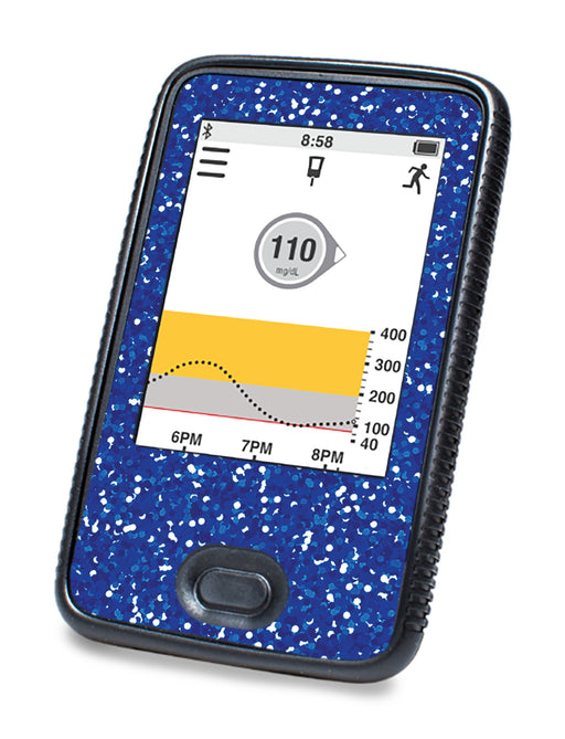 Blue Confetti Dexcom G6 Touchscreen Receiver Peelz For Dexcom Continuous Glucose Monitor