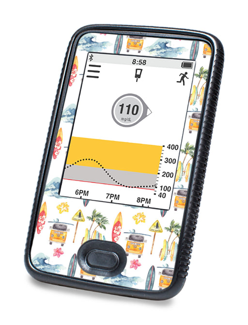 Aloha Surf For Dexcom G6© Touchscreen Receiver Peelz Continuous Glucose Monitor