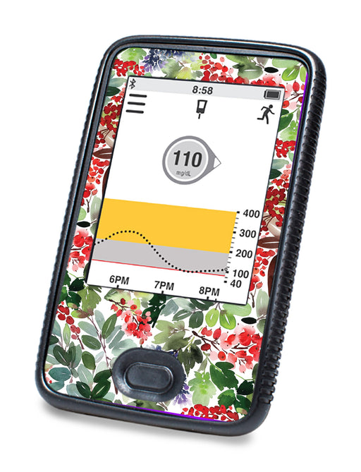 Christmas Berries For Dexcom G6© Touchscreen Receiver Peelz Continuous Glucose Monitor