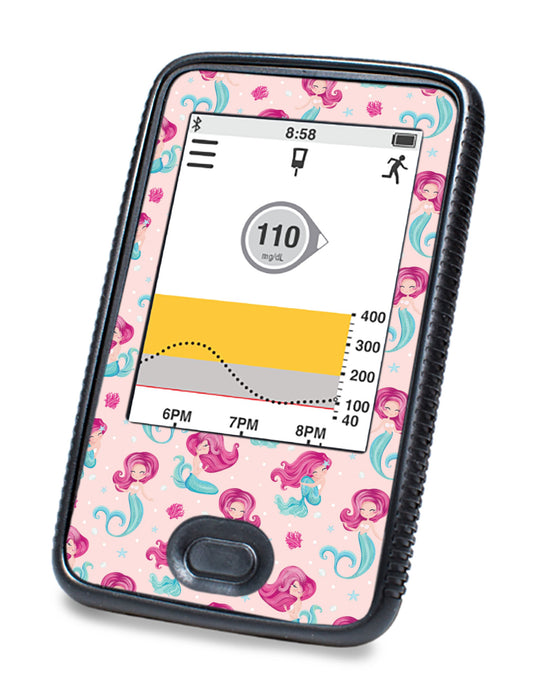 Lovely Mermaids For Dexcom G6© Touchscreen Receiver Peelz Continuous Glucose Monitor