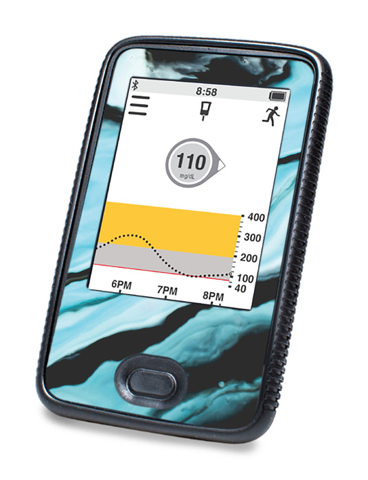 Modern Marble For Dexcom G6© Touchscreen Receiver Peelz Continuous Glucose Monitor