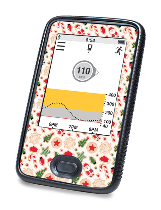 Christmas Cookies For Dexcom G6© Touchscreen Receiver Peelz Continuous Glucose Monitor