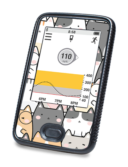 Kitty Cartoon DEXCOM G6 Touchscreen Receiver - Pump Peelz