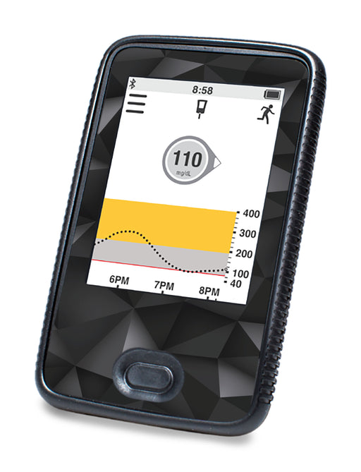Matte Geometric Designed for DEXCOM G6 Touchscreen Receiver - Pump Peelz