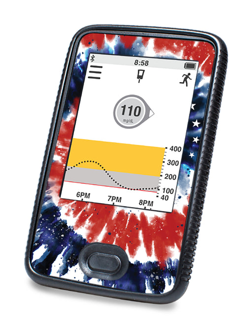Patriotic Tie Dye DEXCOM G6 Touchscreen Receiver - Pump Peelz