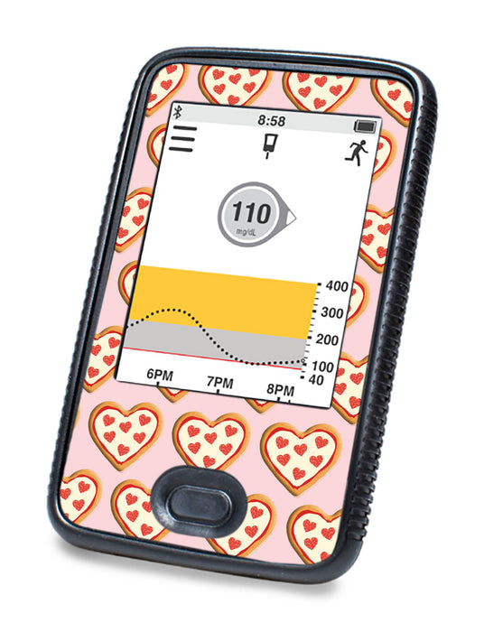 I Heart Pizza For Dexcom G6© Touchscreen Receiver Peelz Continuous Glucose Monitor