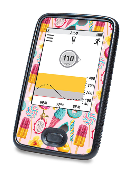 Summer Sweets For Dexcom G6© Touchscreen Receiver Peelz Continuous Glucose Monitor