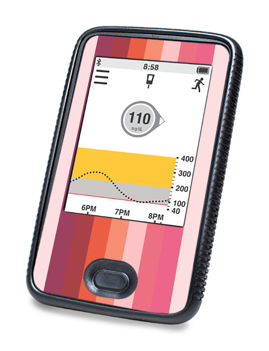 Valentines Color Swatch For Dexcom G6© Touchscreen Receiver Peelz Continuous Glucose Monitor