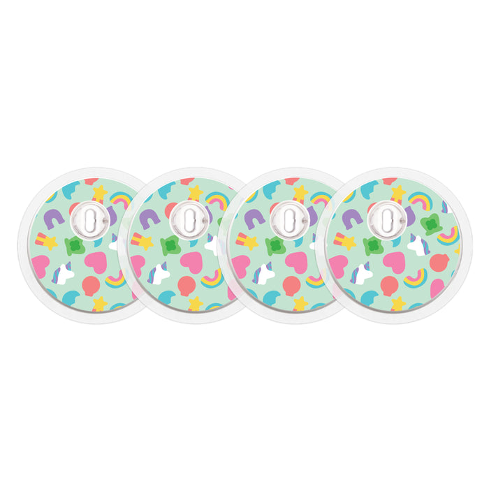 Marshmallow Charms Sticker Designed for the FreeStyle Libre 3 Sensor - Pump Peelz