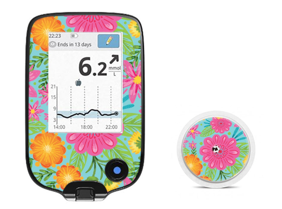 May Flowers For Freestyle Libre Receiver + Sensor Libre