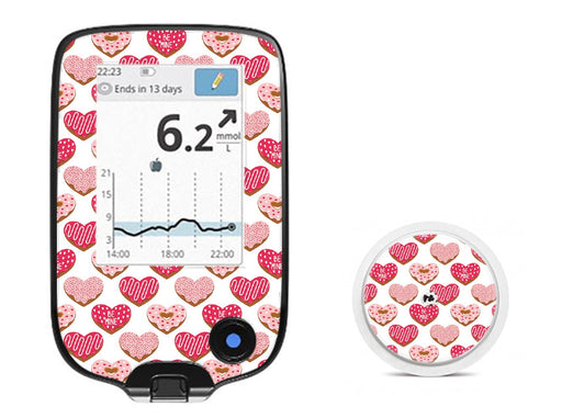 I Heart Donuts For Freestyle Libre Receiver + Sensor Libre