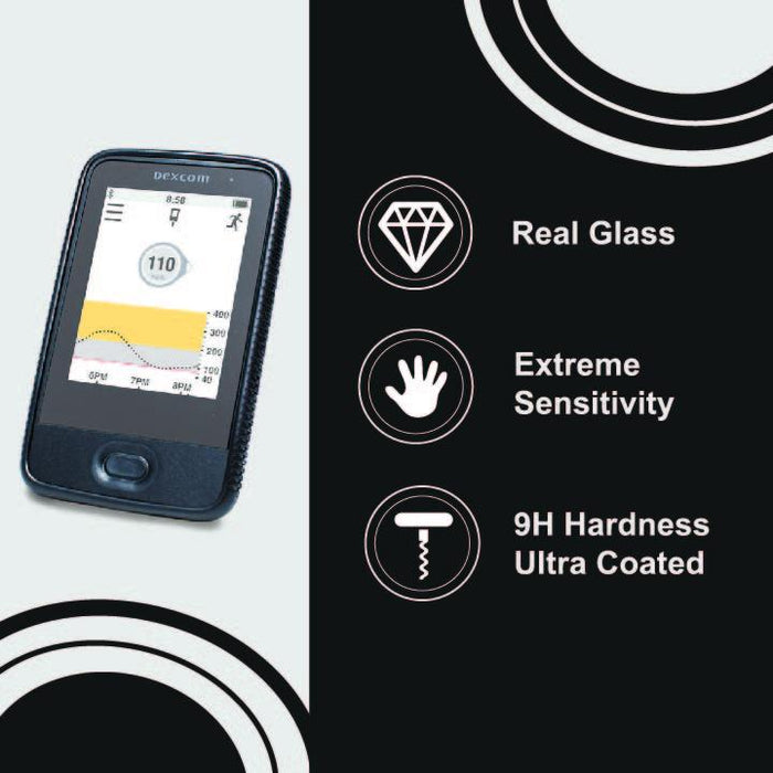 Tempered Glass Screen Protector Designed For Dexcom G6 Touchscreen Receiver
