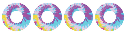 Groovy Tie-Dye Patch+ Tape Designed for the FreeStyle Libre 2 - Pump Peelz