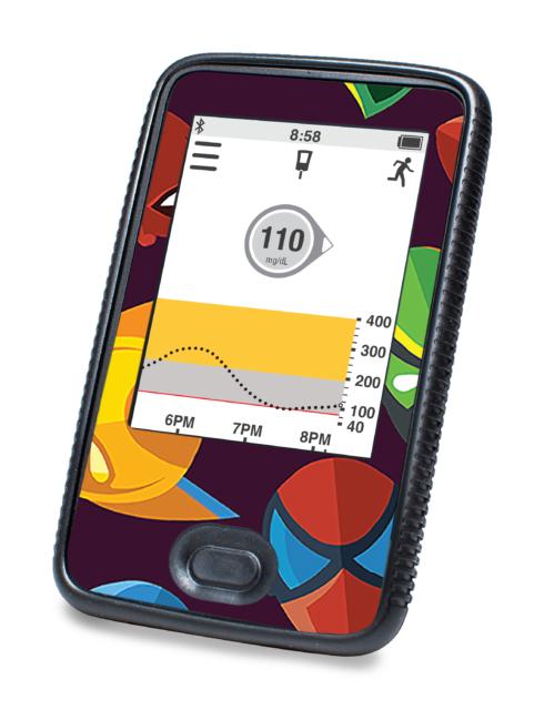 Hero Masks For Dexcom G6© Touchscreen Receiver Peelz Continuous Glucose Monitor