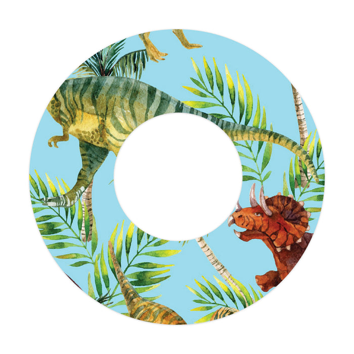Jungle Dinosaurs Patch+ Tape Designed for the FreeStyle Libre 2