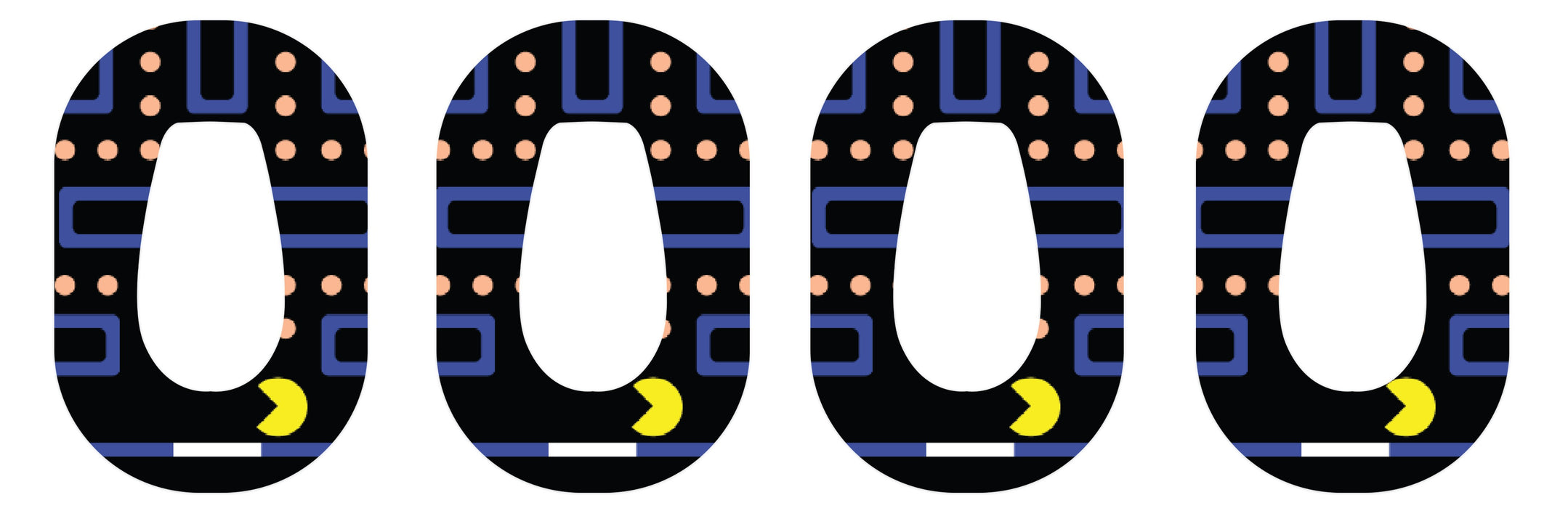 Pac-Man Inspired For Patch+ Dexcom G6 Tape 4-Pack