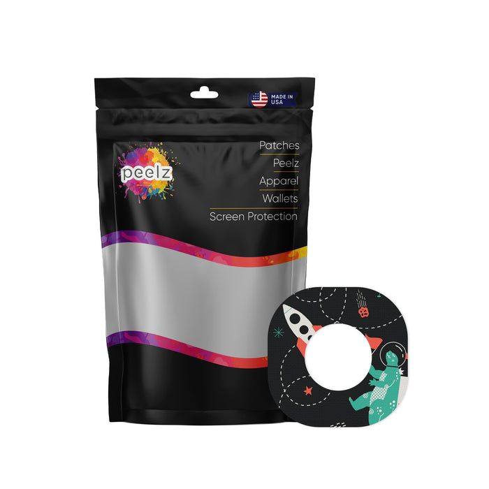 Monster in Space Patch Pro Hypoallergenic Tape Designed for the DEXCOM G7 - Pump Peelz