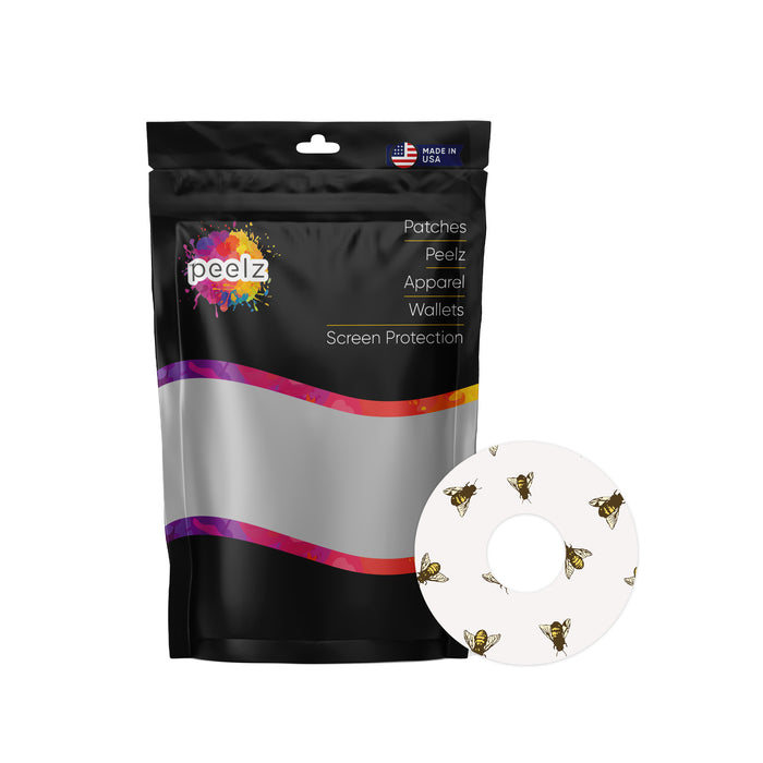 Bees Patch Pro Tape Designed for the FreeStyle Libre 3 - Pump Peelz