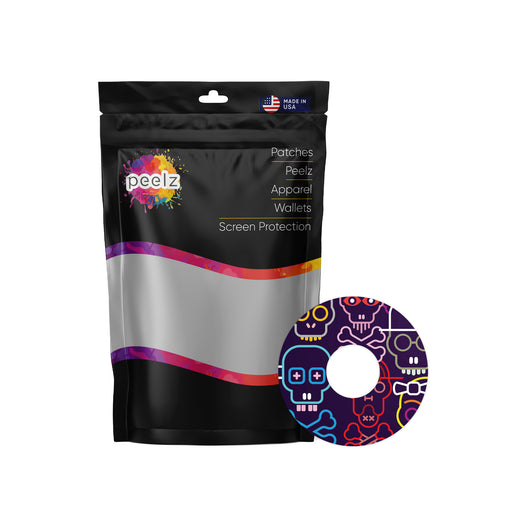 Psycho Skulls Patch Pro Tape Designed for the FreeStyle Libre 3 - Pump Peelz