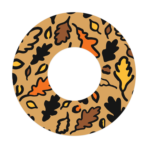 Falling Leaves Patch+ Tape Designed for the FreeStyle Libre 2 - Pump Peelz