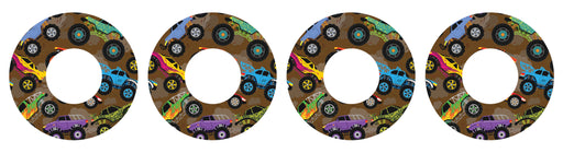 Monster Trucks Patch+ Tape Designed for the FreeStyle Libre 2 - Pump Peelz