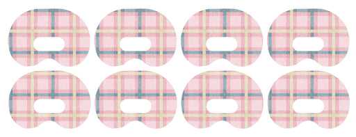 Pink Tartan Patch+ Medtronic Cgm Tape 4-Pack