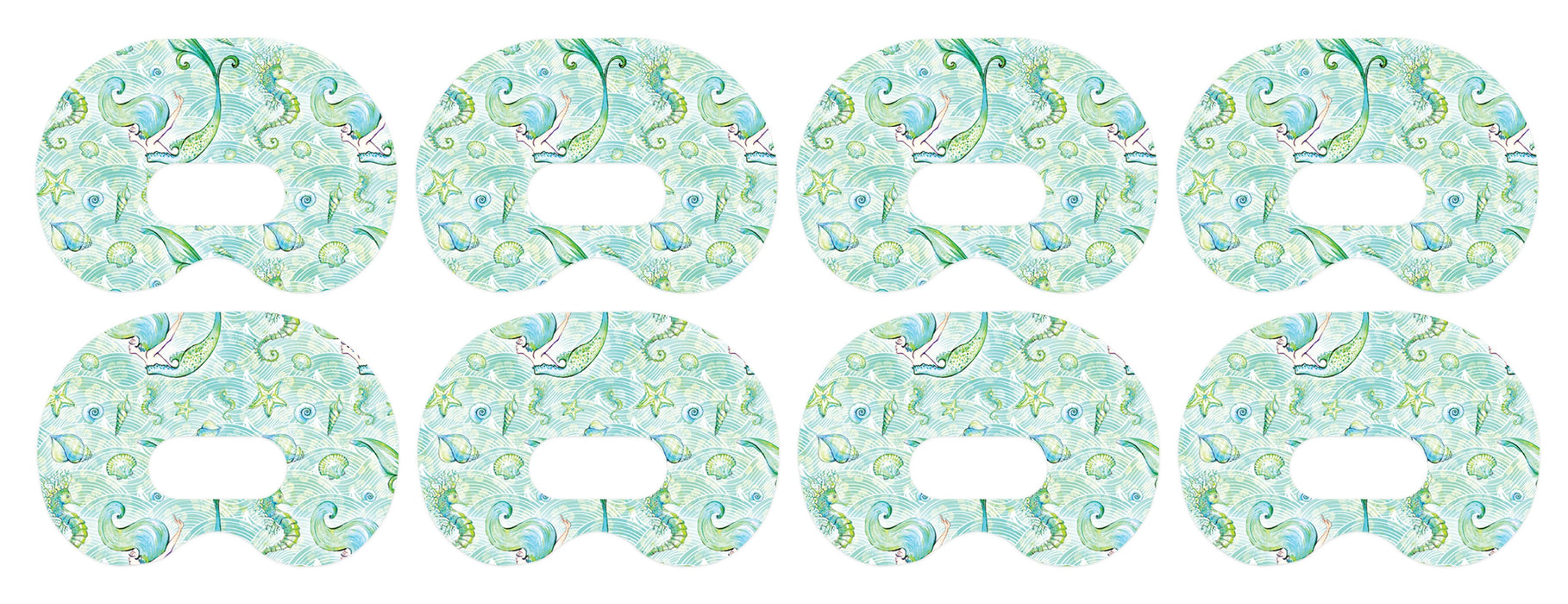 Pastel Mermaids Patch+ Medtronic Cgm Tape 4-Pack