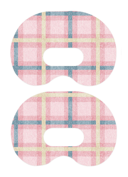 Pink Tartan Patch+ Medtronic Cgm Tape 1-Pack