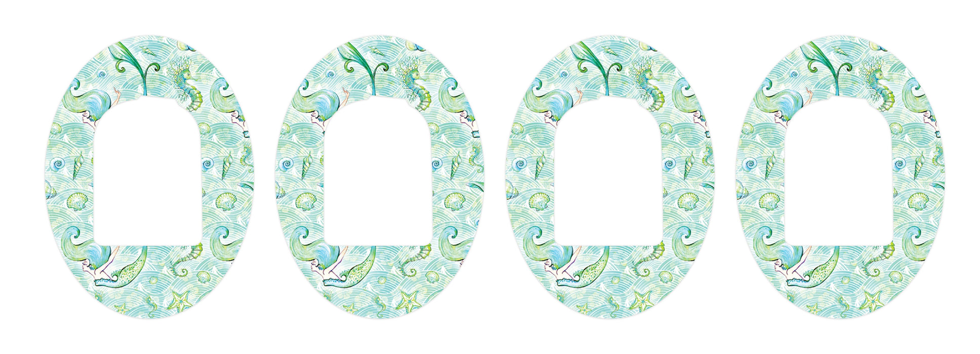 Pastel Mermaids Patch+ Omnipod Tape 4-Pack