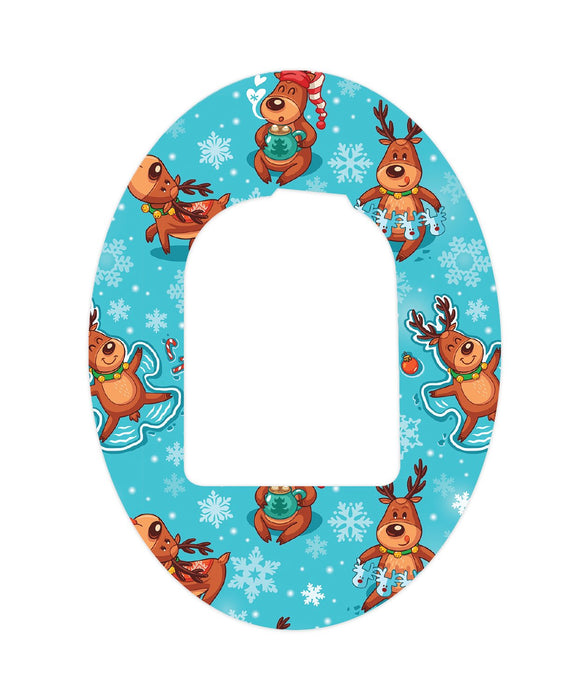 Frolicking Reindeers Patch+ Omnipod Tape 1-Pack