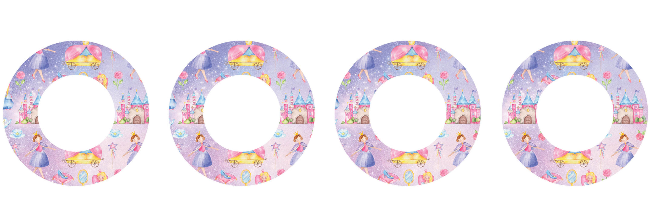 Fairytale Princess For Patch+ Freestyle Libre And Universal Infusion Set Tape 4-Pack Libre/universal