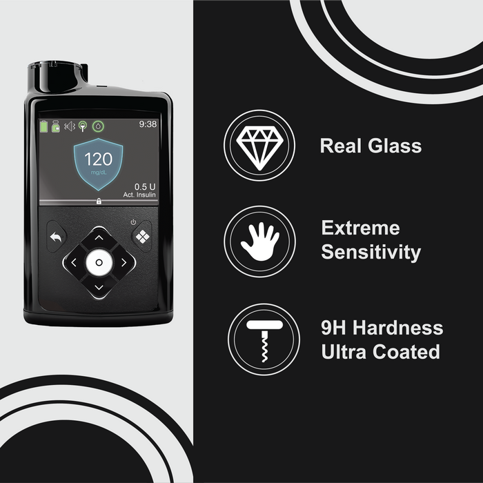 Tempered Glass Screen Protector For Medtronic® Minimed 770G Insulin Pumps