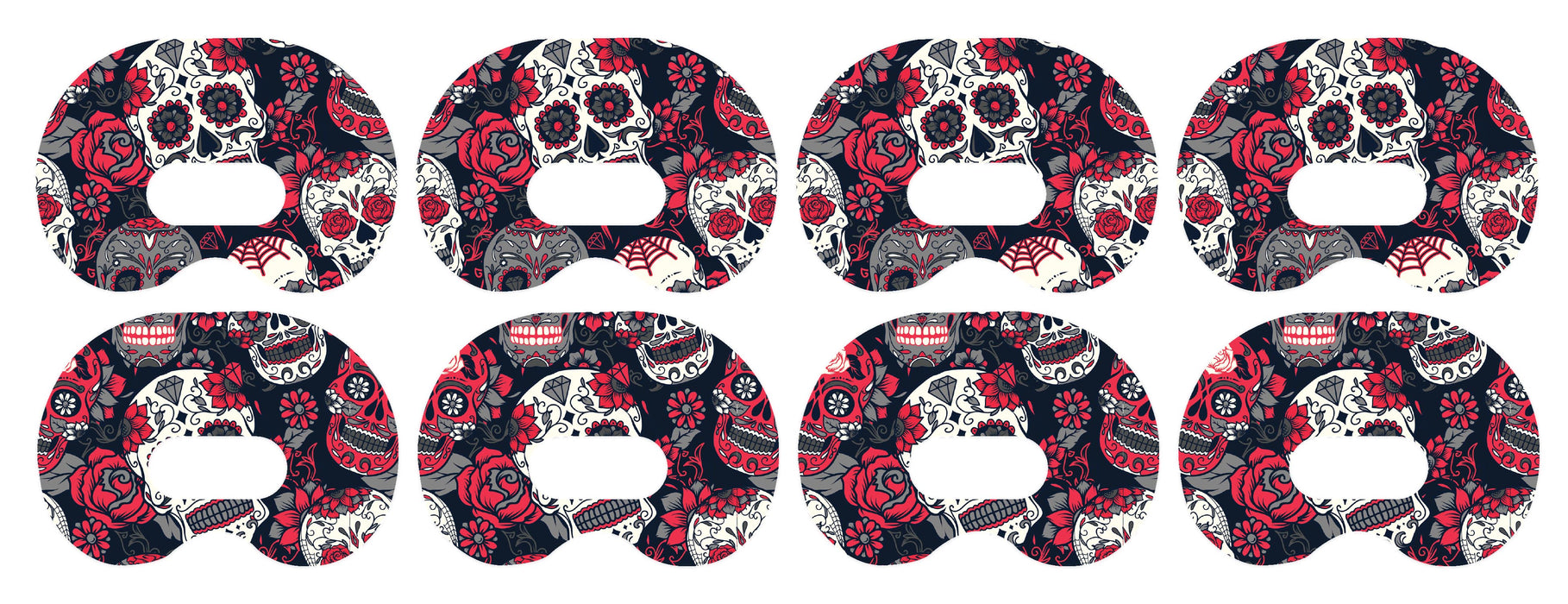Day Of The Dead Patch+ Medtronic Cgm Tape 4-Pack