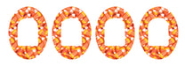 Candy Corn Patch+ Omnipod Tape 4-Pack