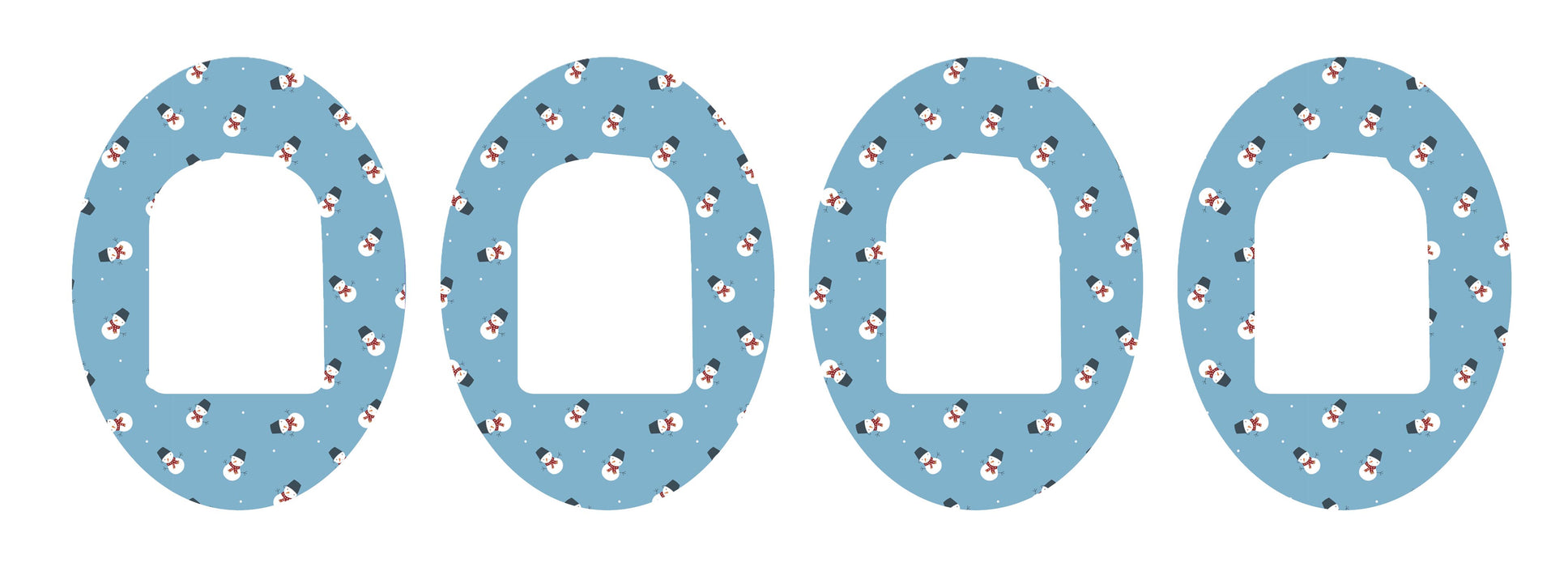 Snowman Patch+ Omnipod Tape 4-Pack