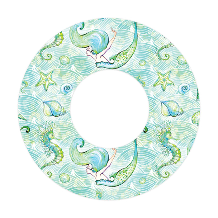 Pastel Mermaids for Patch+ Freestyle Libre and Universal Infusion Set Tape - Pump Peelz