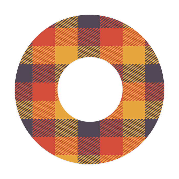 Autumn Flannel Patch+ Tape Designed for the FreeStyle Libre 2