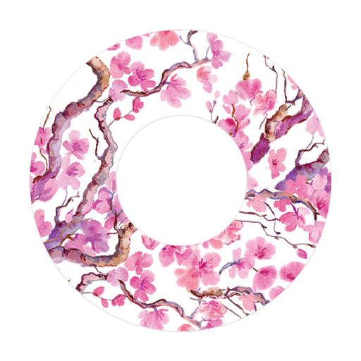 Cherry Blossoms Patch+ Tape Designed for the FreeStyle Libre 2 - Pump Peelz