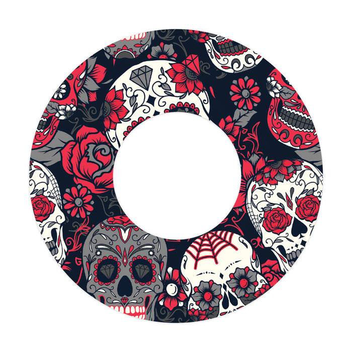 Day of the Dead Patch+ Tape Designed for the FreeStyle Libre 2
