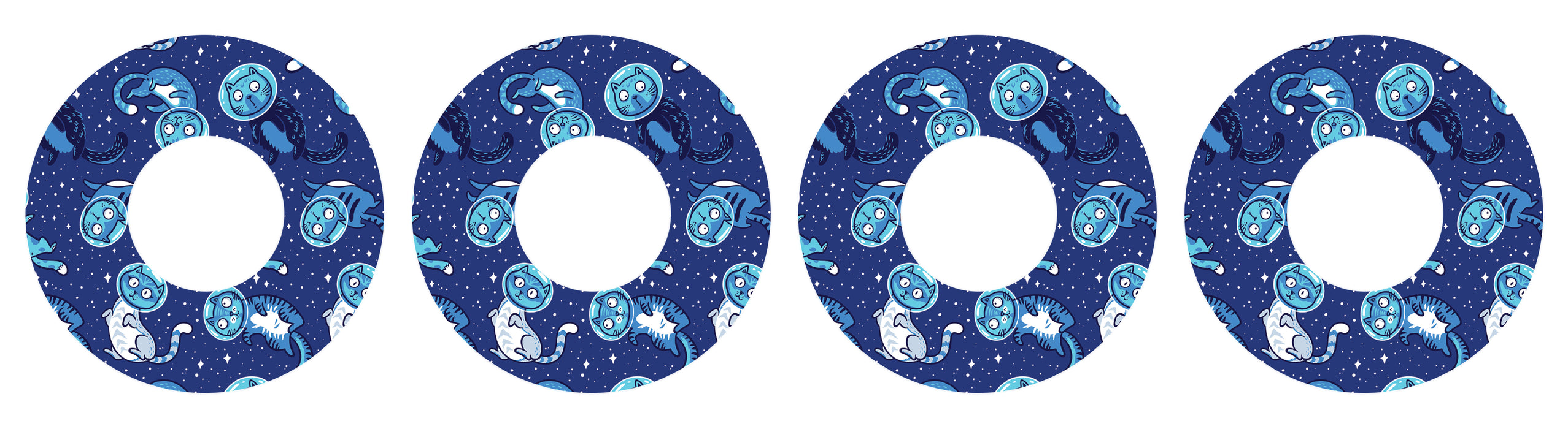 Astronaut Cats Patch+ Tape Designed for the FreeStyle Libre 2