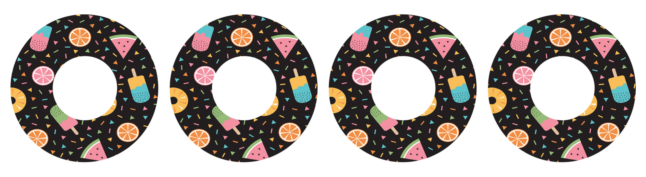 Colorful Fruits Patch+ Tape Designed for the FreeStyle Libre 2