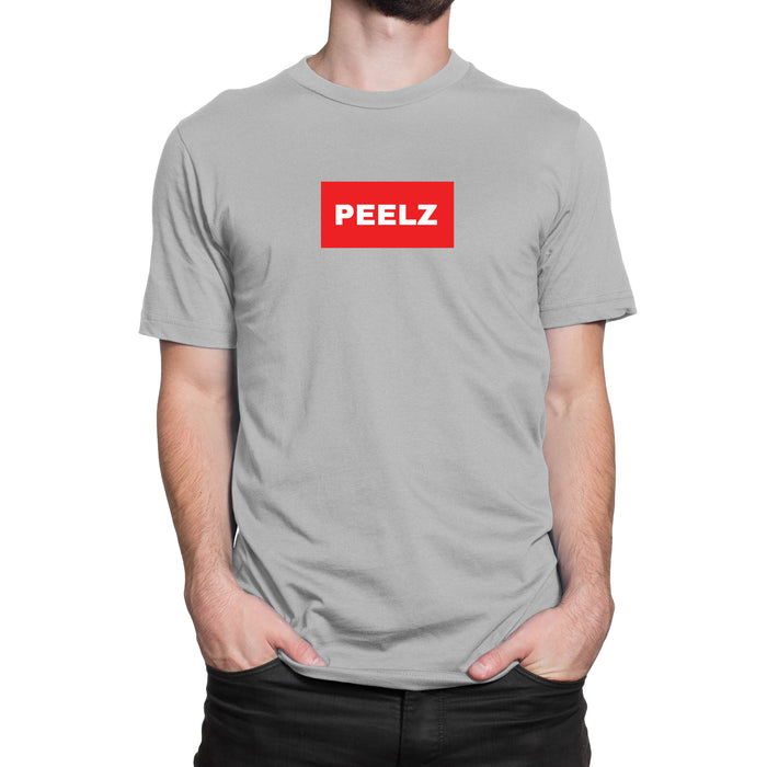 Peelz Color Block Mens T-Shirt S / Grey Cotton Shirts