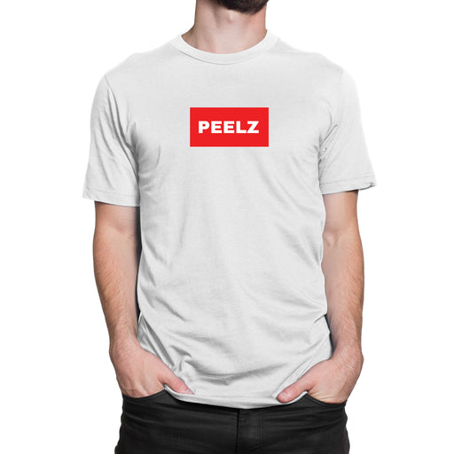Peelz Color Block Mens T-Shirt S / White Cotton Shirts