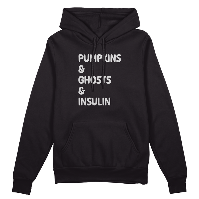 Pumpkins&Ghosts&Insulin Hoodie - Pump Peelz