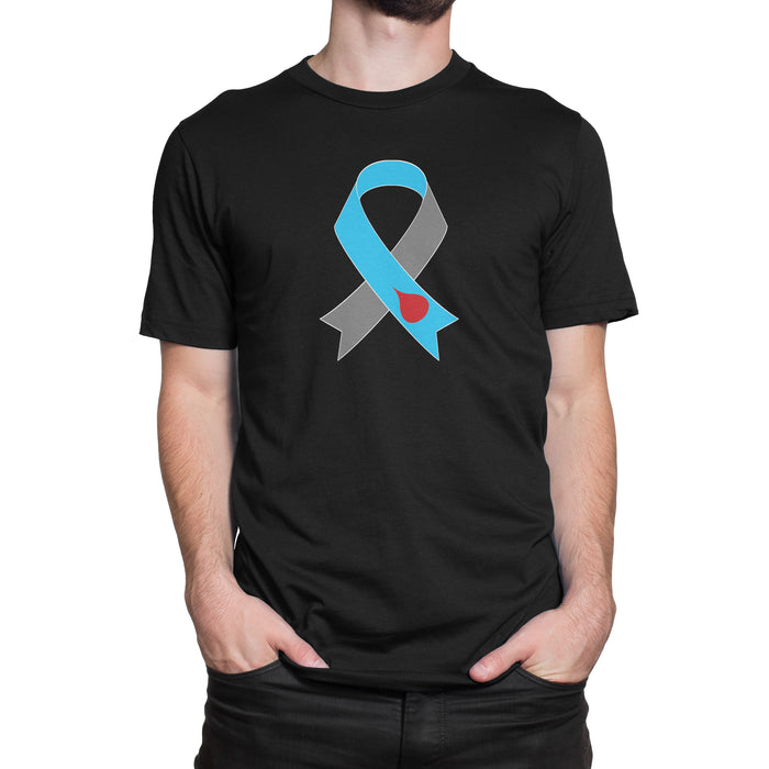 Diabetes Awareness Ribbon Adult T-Shirt - Pump Peelz