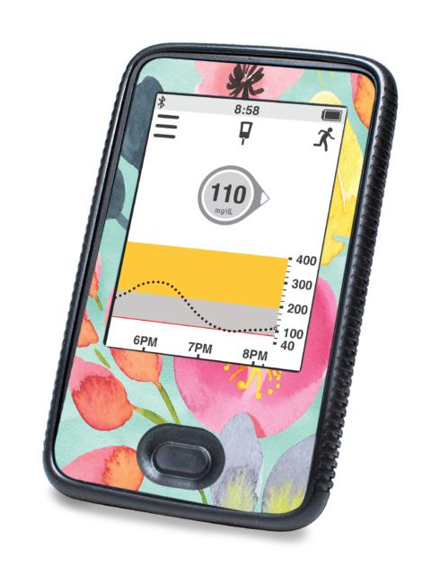 Spring Blossoms For Dexcom G6© Touchscreen Receiver Peelz Continuous Glucose Monitor