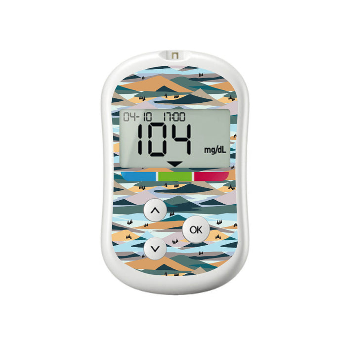 Scenic Mountains for OneTouch Verio Flex Glucometer - Pump Peelz