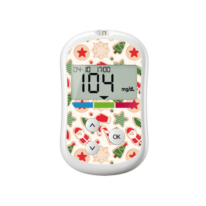 Christmas Cookies For Onetouch Verio Flex Glucometer Peelz