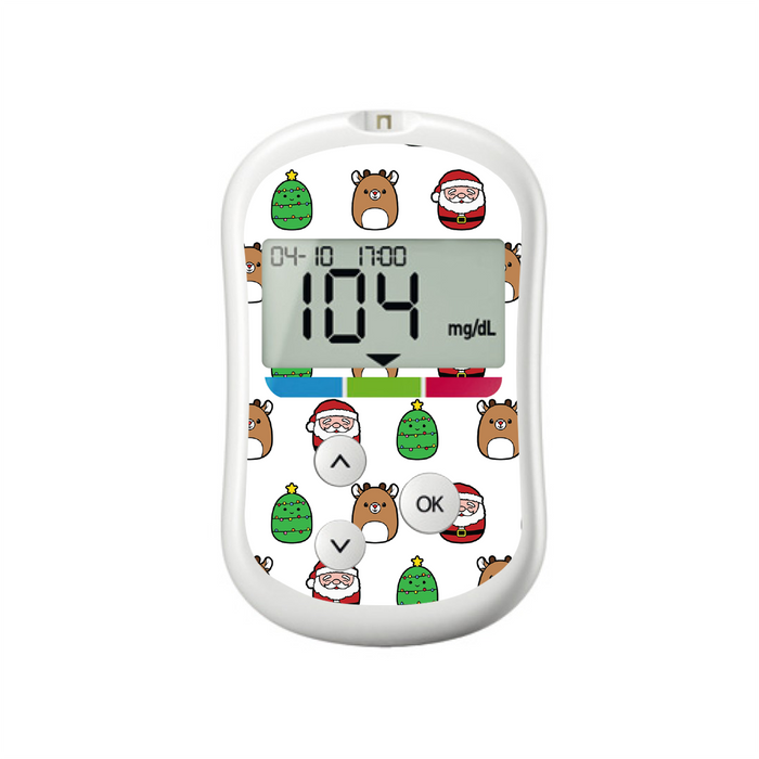 Holiday Squishies for OneTouch Verio Flex Glucometer - Pump Peelz